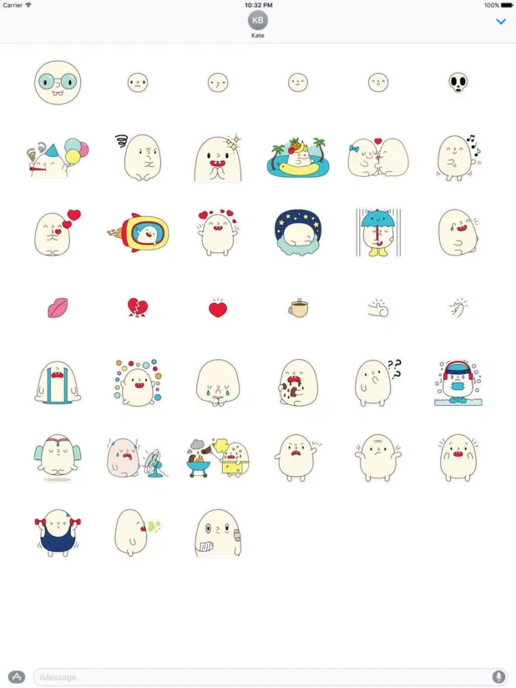 تصاویر Blobby Stickers iPad 