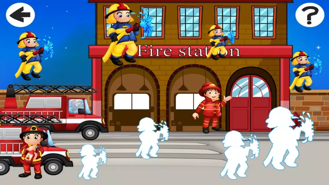 ภาพหน้าจอของ A Fire-Fighter Game For Boy-s and Girl-s: Kids Sort-ing Game with Fun-ny Tasks: Play with truck-s