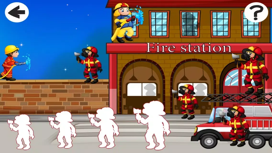 ภาพหน้าจอของ A Fire-Fighter Game For Boy-s and Girl-s: Kids Sort-ing Game with Fun-ny Tasks: Play with truck-s