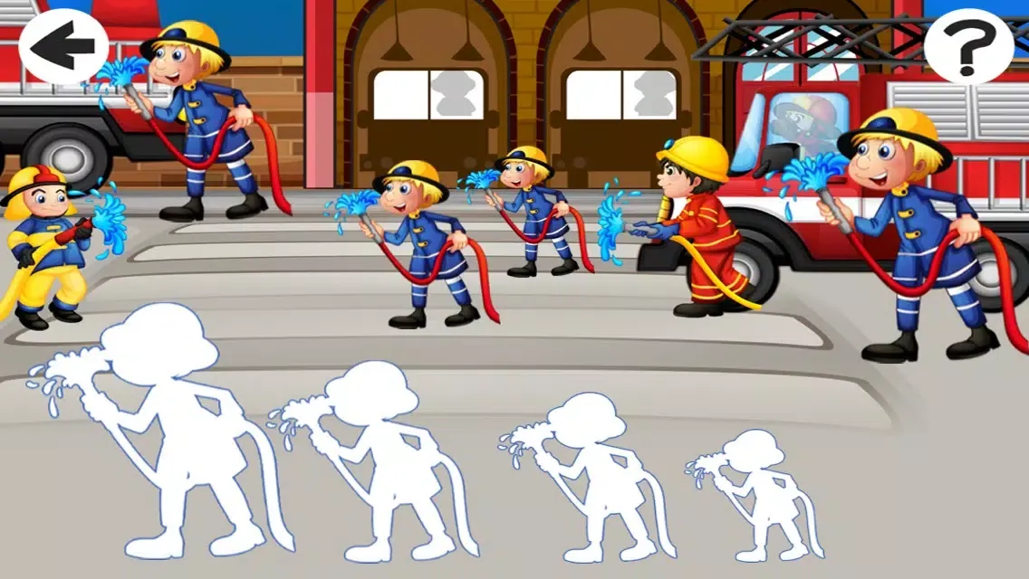ภาพหน้าจอของ A Fire-Fighter Game For Boy-s and Girl-s: Kids Sort-ing Game with Fun-ny Tasks: Play with truck-s