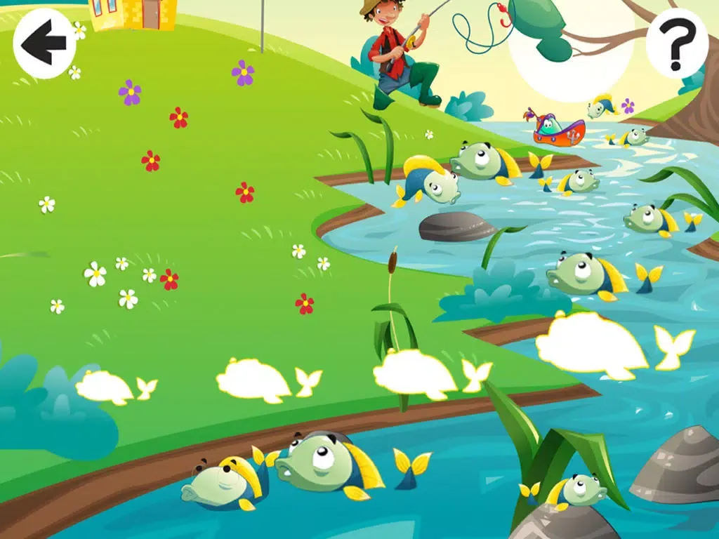 A Fish-er-man-s Learn-ing Game For Small Kid-s: Teach-ing Sort-ing and Puzzle with animal-s iPad  Screenshots