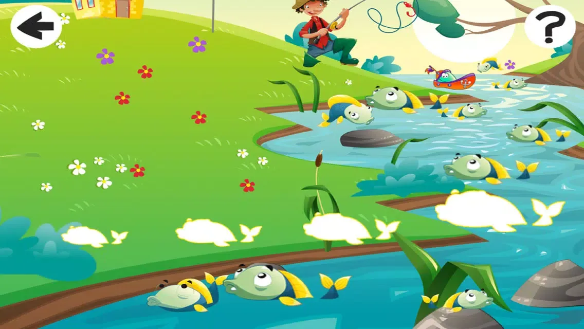 A Fish-er-man-s Learn-ing Game For Small Kid-s: Teach-ing Sort-ing and Puzzle with animal-s Screenshots