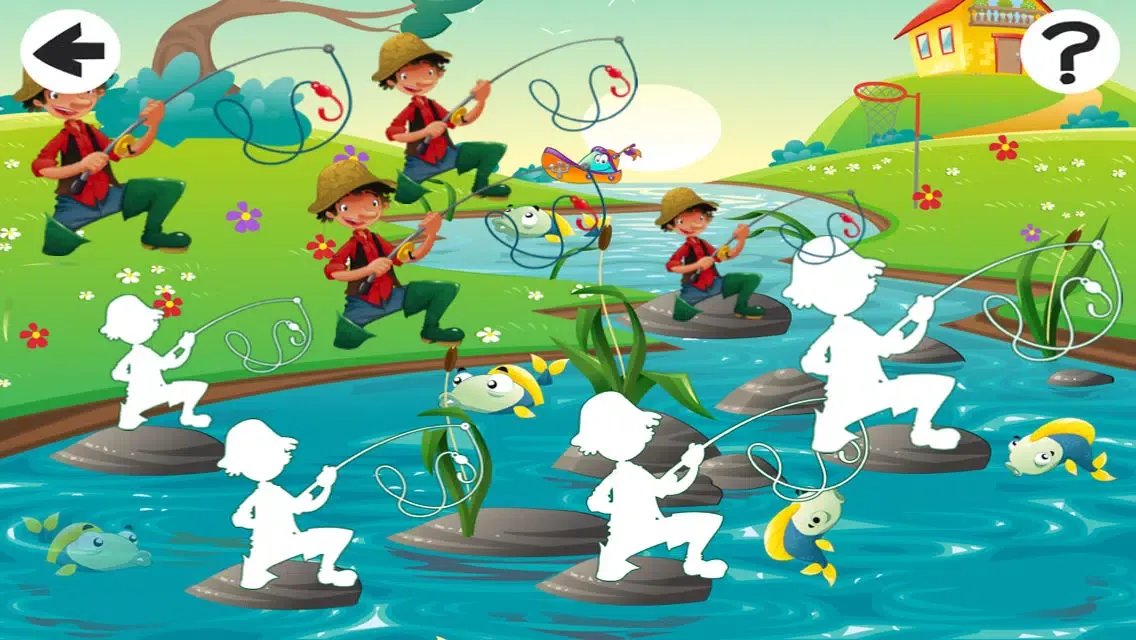 A Fish-er-man-s Learn-ing Game For Small Kid-s: Teach-ing Sort-ing and Puzzle with animal-s Screenshots