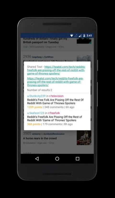 Search for Reddit Screenshots