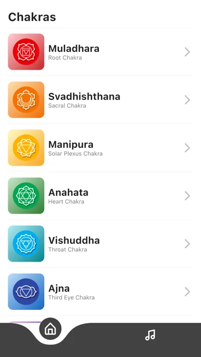 ภาพหน้าจอของ Chakras - Meditation & Healing