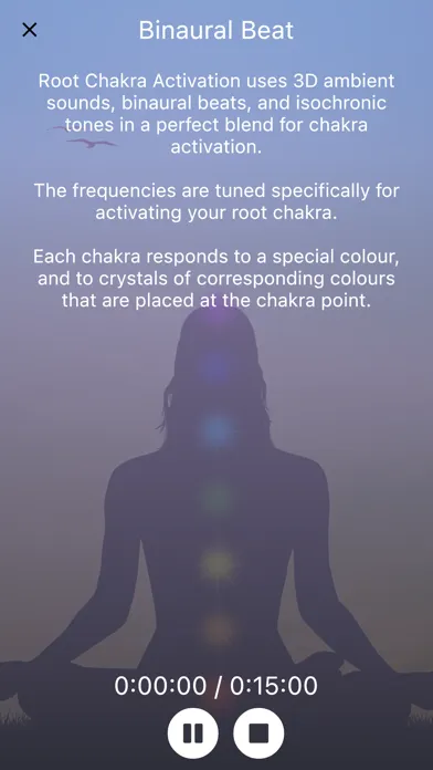 ภาพหน้าจอของ Chakras - Meditation & Healing