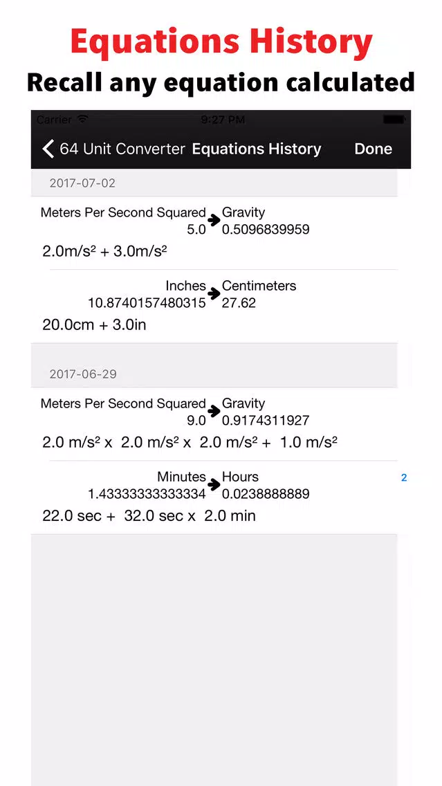 Zrzuty ekranu 64 Unit Converter