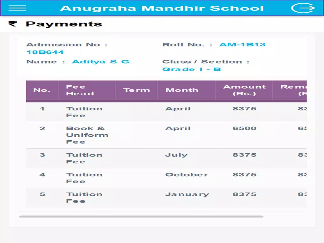 Ảnh chụp màn hình của Anugraha Mandhir iPad 