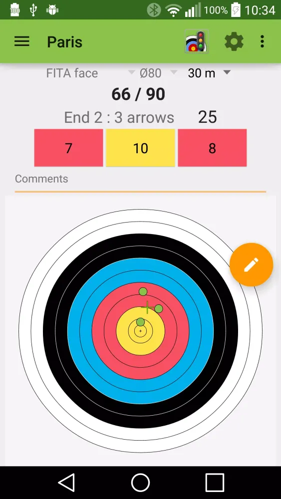 Archery Score Demo Screenshots