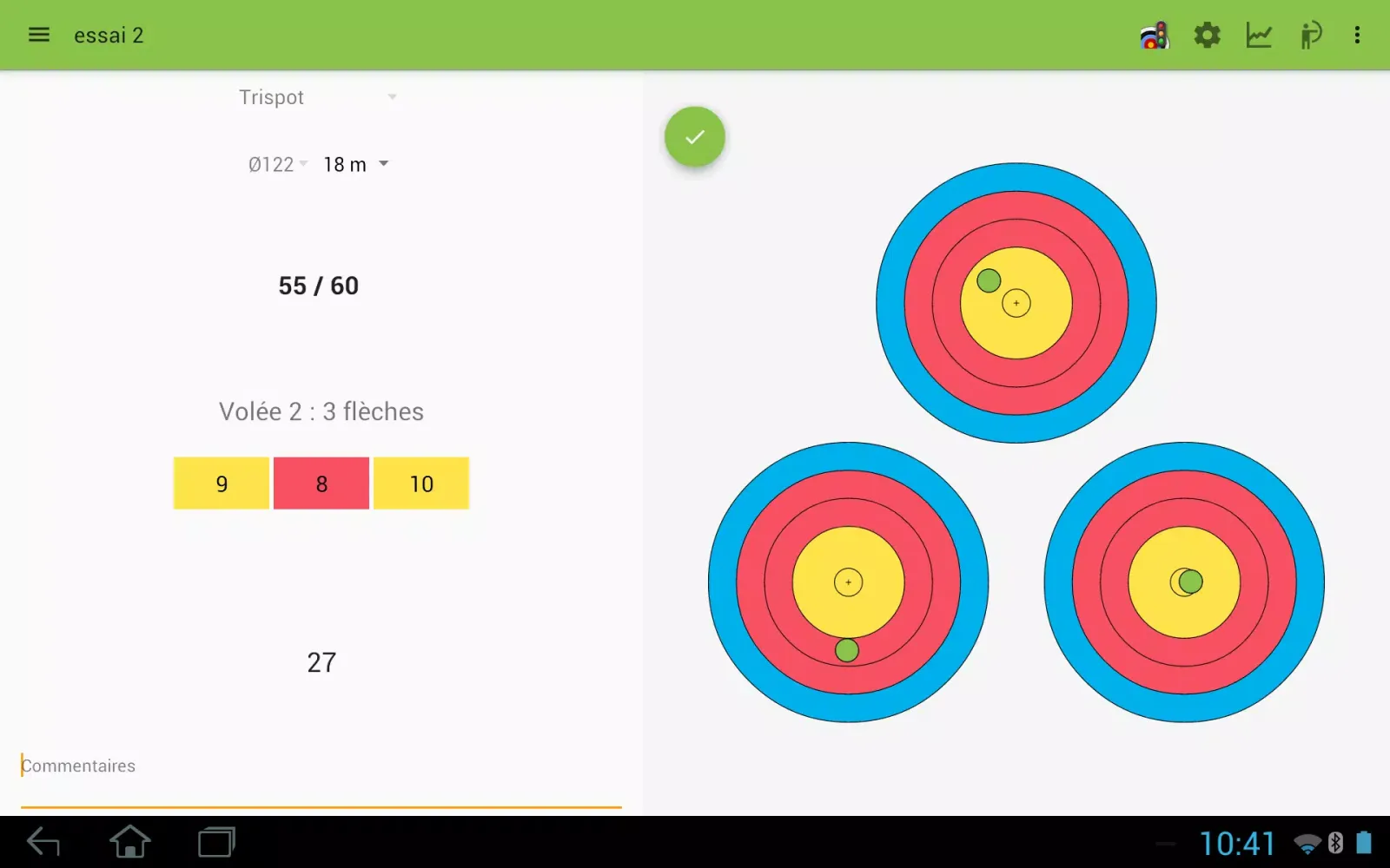 Archery Score Demo Screenshots