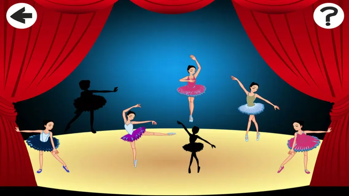 Beautiful Ballerina Game-s For Little Children & Smart Girl-s Learn-ing Puzzle and Sort-ing Ekran Görüntüleri