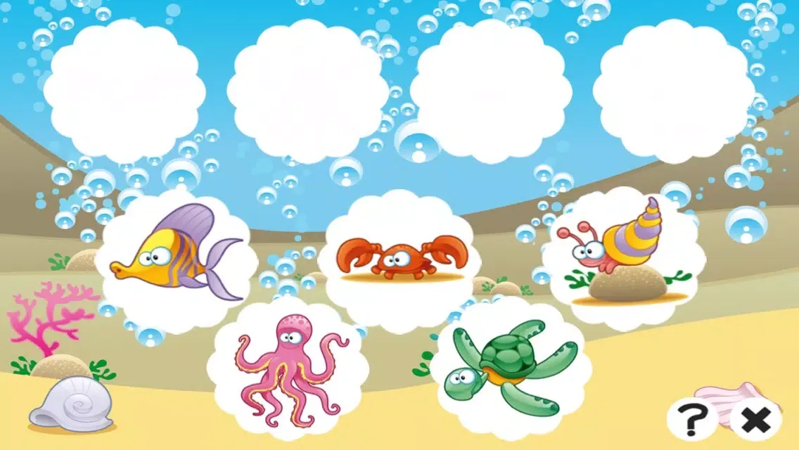 Capturas de tela do Animal-s Underwater Memo For Kids: Fun Education-al Kids Game