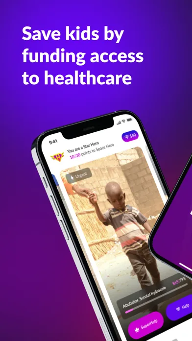 Capturas de pantalla de Helpster Charity. Saving Lives