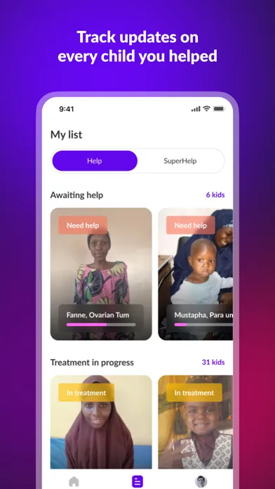 Capturas de pantalla de Helpster Charity. Saving Lives