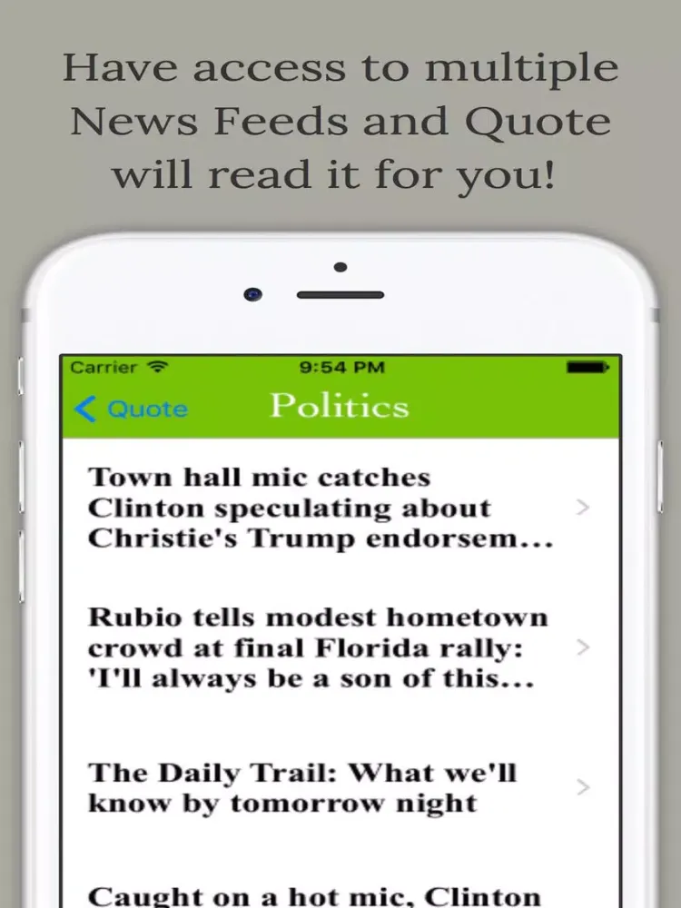 Ảnh chụp màn hình của Quote - Article Reader iPad 