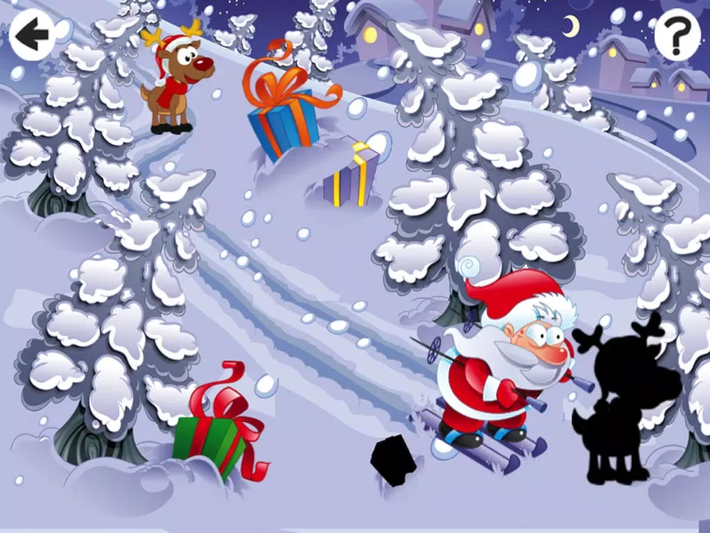 Christmas Puzzle For Small Kids: Tricky Game With Santa-Claus and Snow-Man iPad  Screenshots