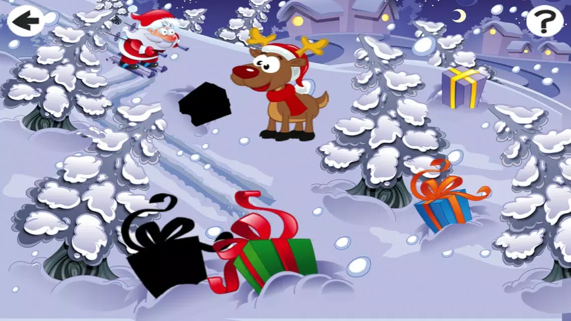 Christmas Puzzle For Small Kids: Tricky Game With Santa-Claus and Snow-Man Screenshots