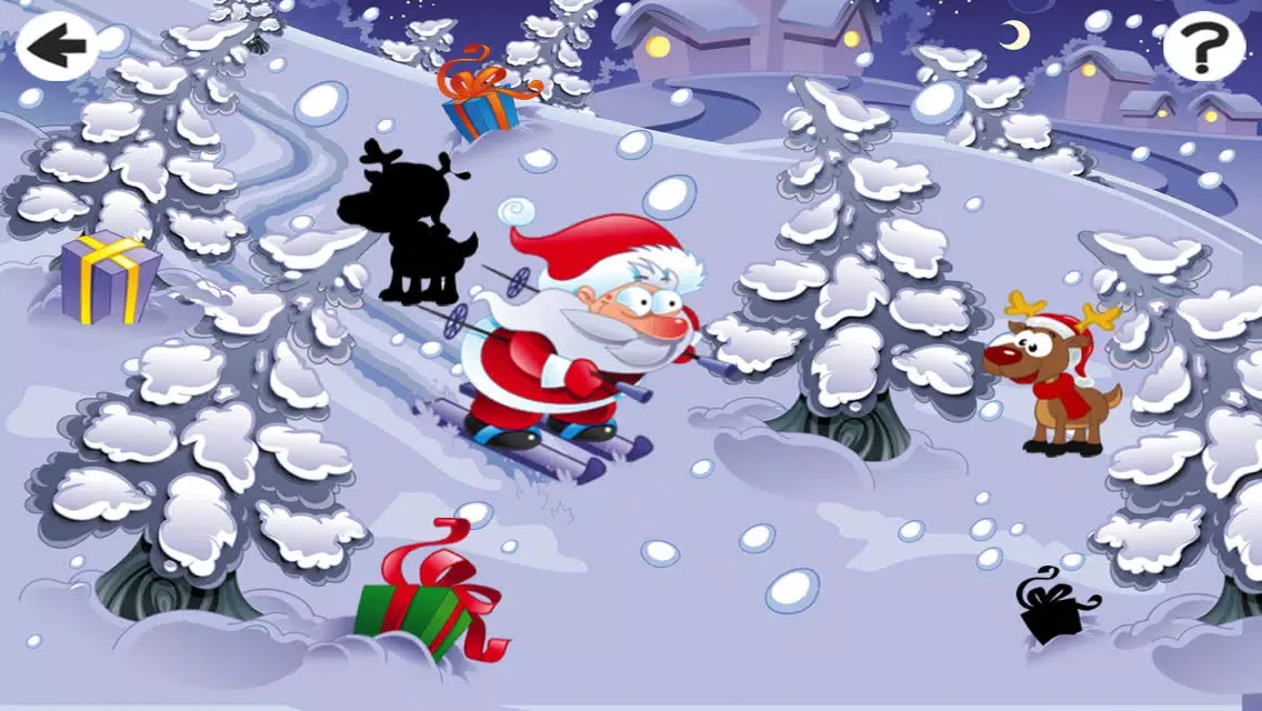 Christmas Puzzle For Small Kids: Tricky Game With Santa-Claus and Snow-Man Screenshots