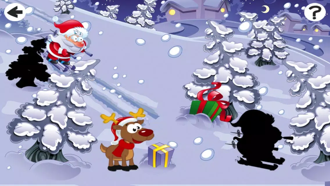 Christmas Puzzle For Small Kids: Tricky Game With Santa-Claus and Snow-Man Screenshots