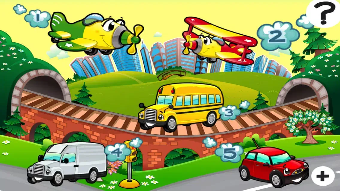 A Kids Game: Animated Car Puzzle-s in the City應用截圖
