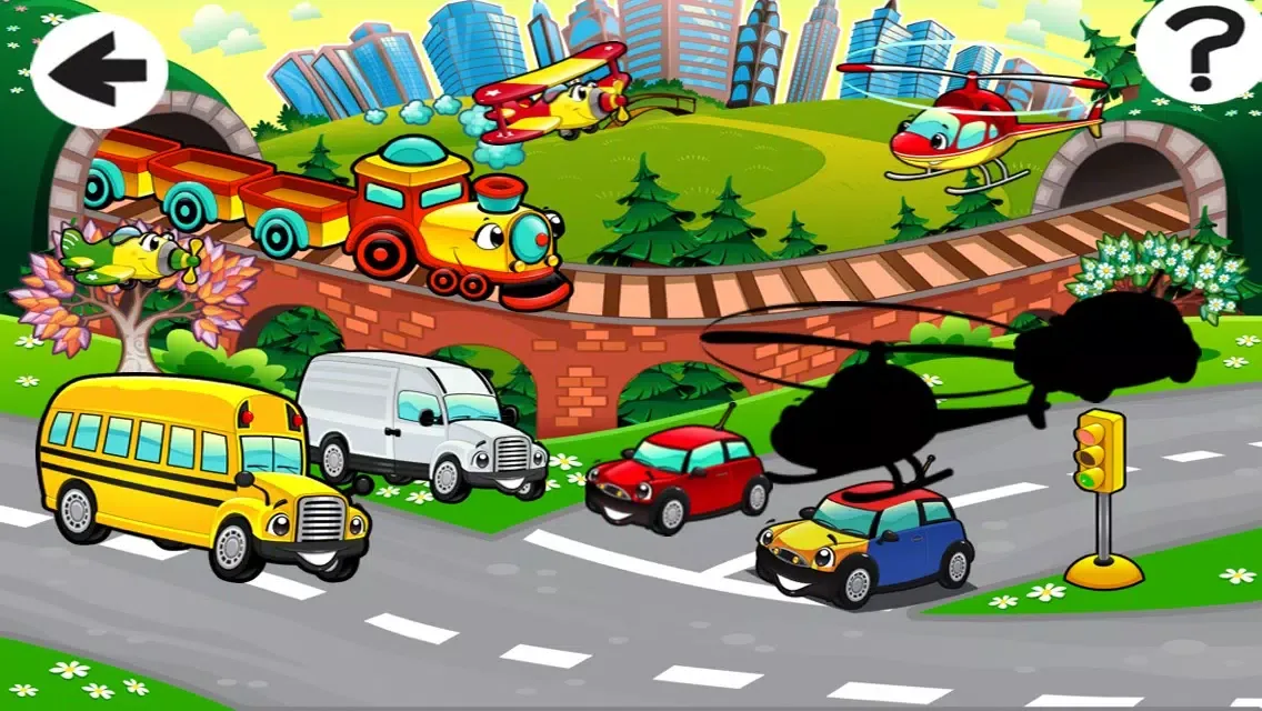 A Kids Game: Animated Car Puzzle-s in the City應用截圖