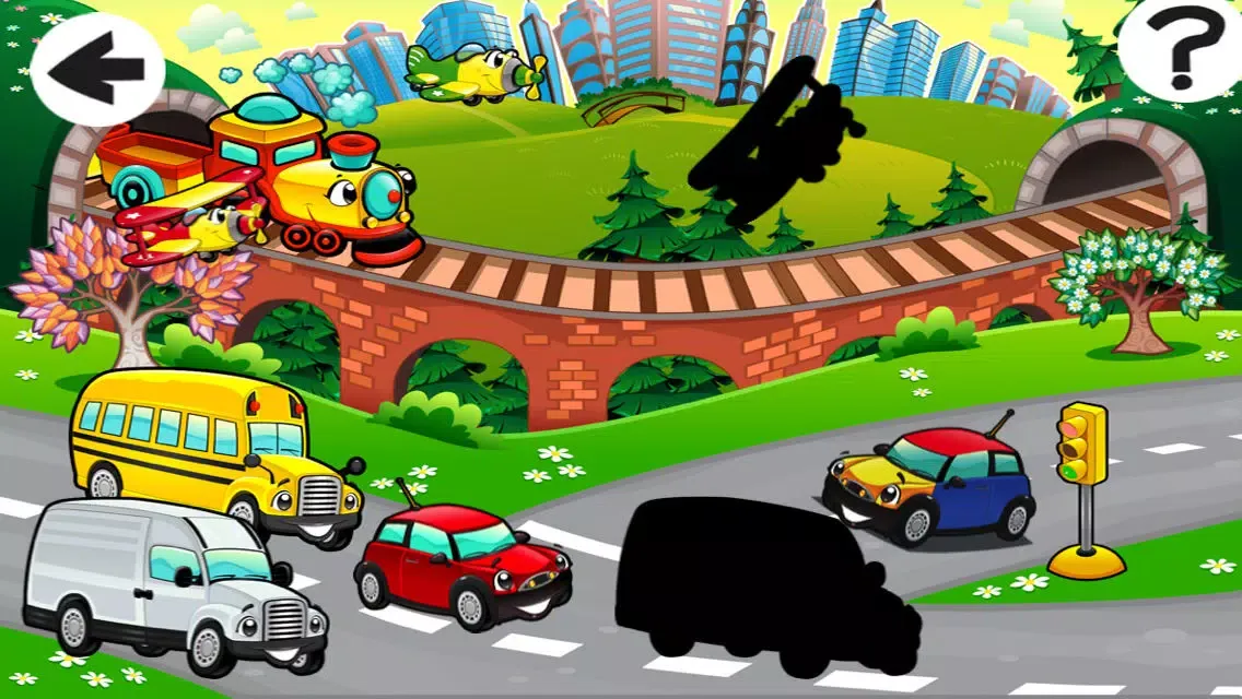 A Kids Game: Animated Car Puzzle-s in the City應用截圖