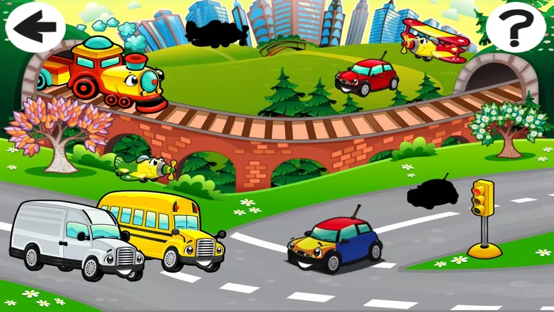 A Kids Game: Animated Car Puzzle-s in the City應用截圖