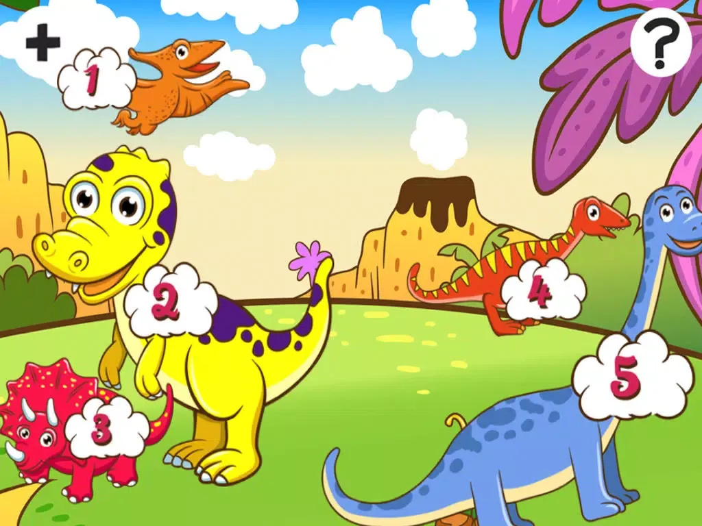 Скриншоты Animated Dino-saur Games For Baby & Kids: Colour-ing Book & Shadow Puzzle iPad 