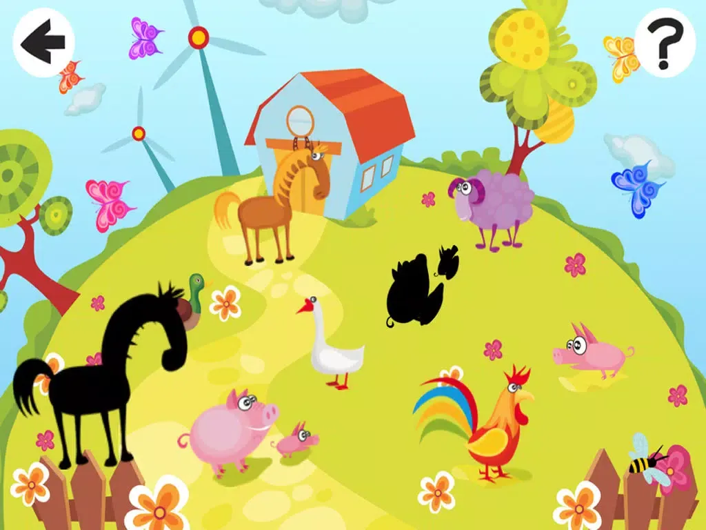 Скриншоты Animated Kids Game: Many Farm Animals Baby Puzzle-s in one App iPad 