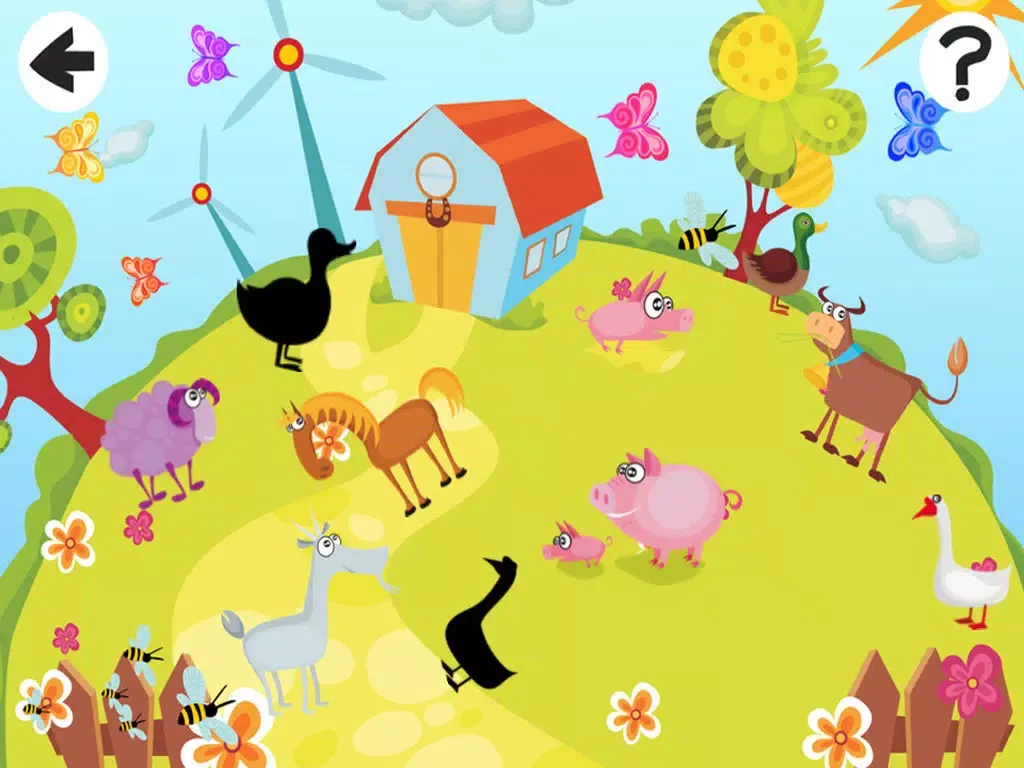 Скриншоты Animated Kids Game: Many Farm Animals Baby Puzzle-s in one App iPad 