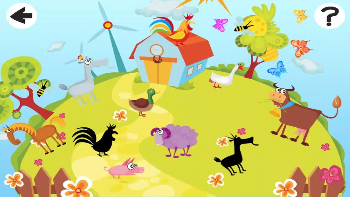 Скриншоты Animated Kids Game: Many Farm Animals Baby Puzzle-s in one App