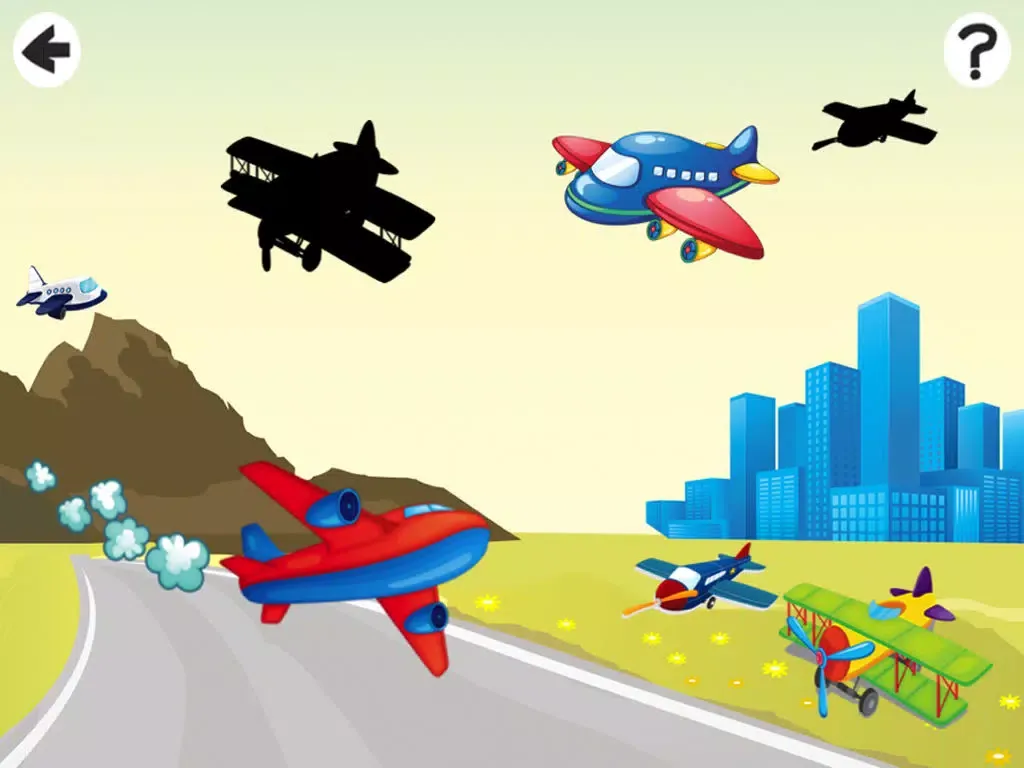 Animated Airplane Baby & Kids Game: Tricky Puzzle! My Toddler`s First App iPad  Screenshots