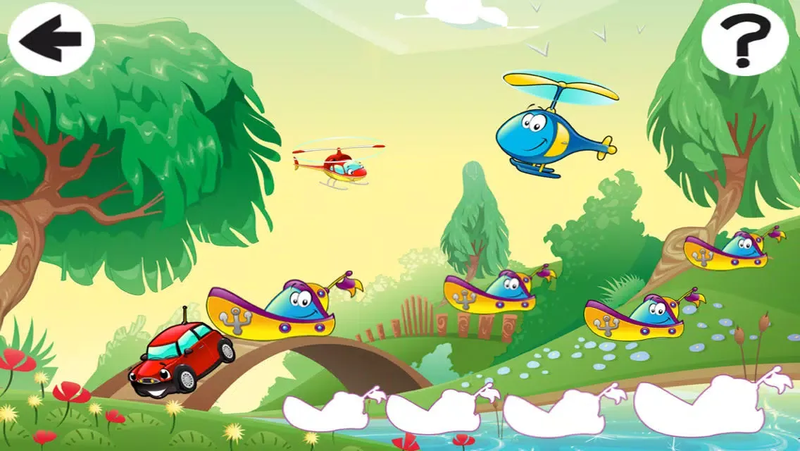 Animated Air-plane and Car-s Game-s: Tricky Sort-ing For Kids and baby स्क्रीनशॉट