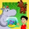 Animated Kids Learn-ing Game-s in The Pet Store with Small Animal-s Sort-ing by Size Find Objects