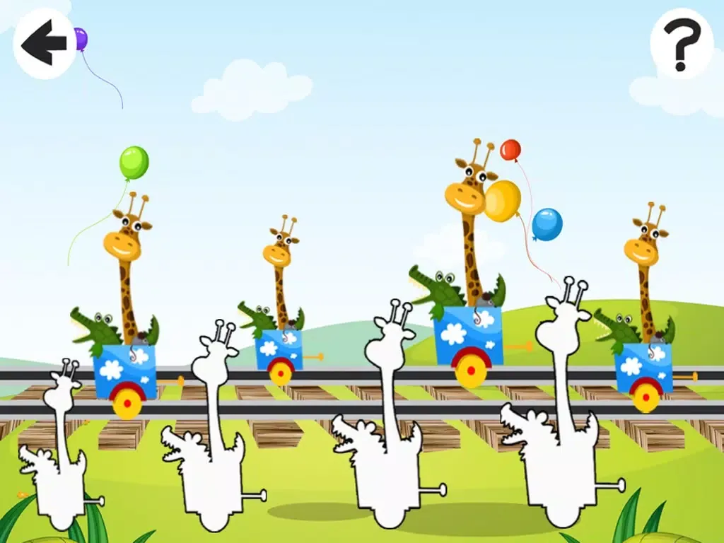 A Train-ing Rid-ing Kid-s Game-s For Toddler-s and Baby Learn-ing Sort-ing iPad  Screenshots