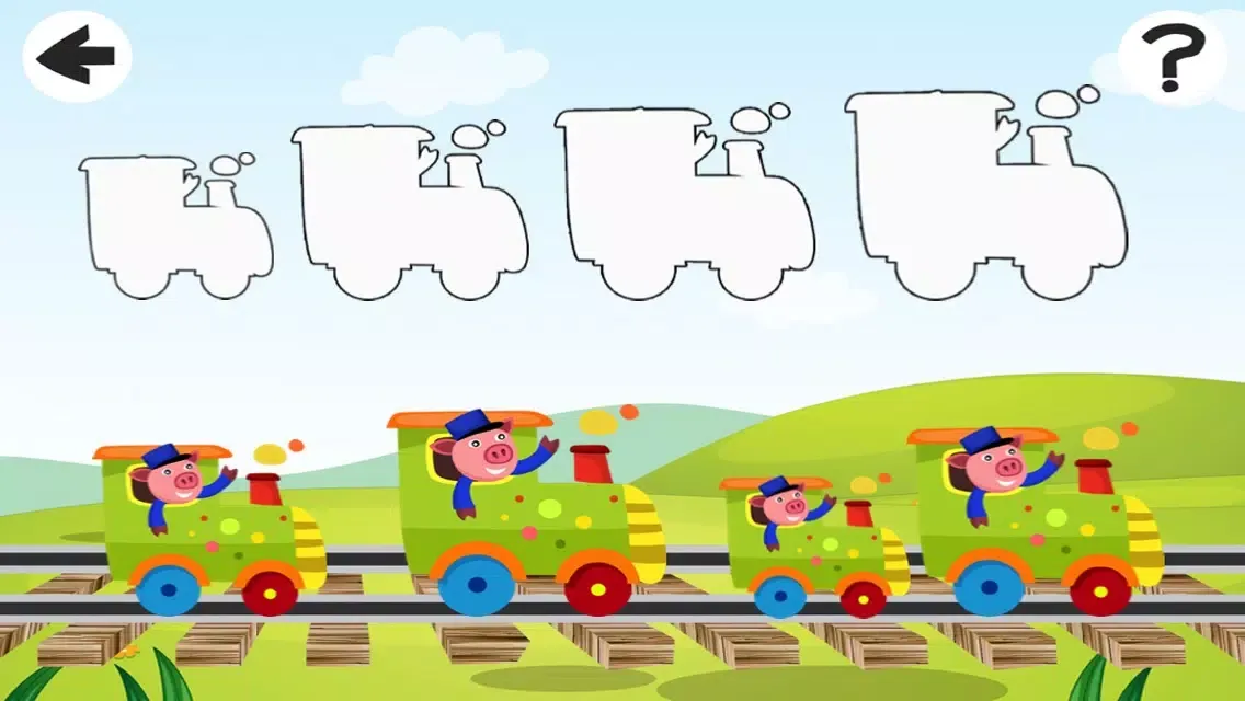 A Train-ing Rid-ing Kid-s Game-s For Toddler-s and Baby Learn-ing Sort-ing Screenshots