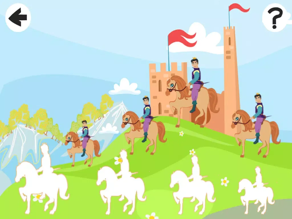 Capturas de pantalla de Active Castle, Prince & Knight-s Little Kid-s Puzzle Game-s iPad 