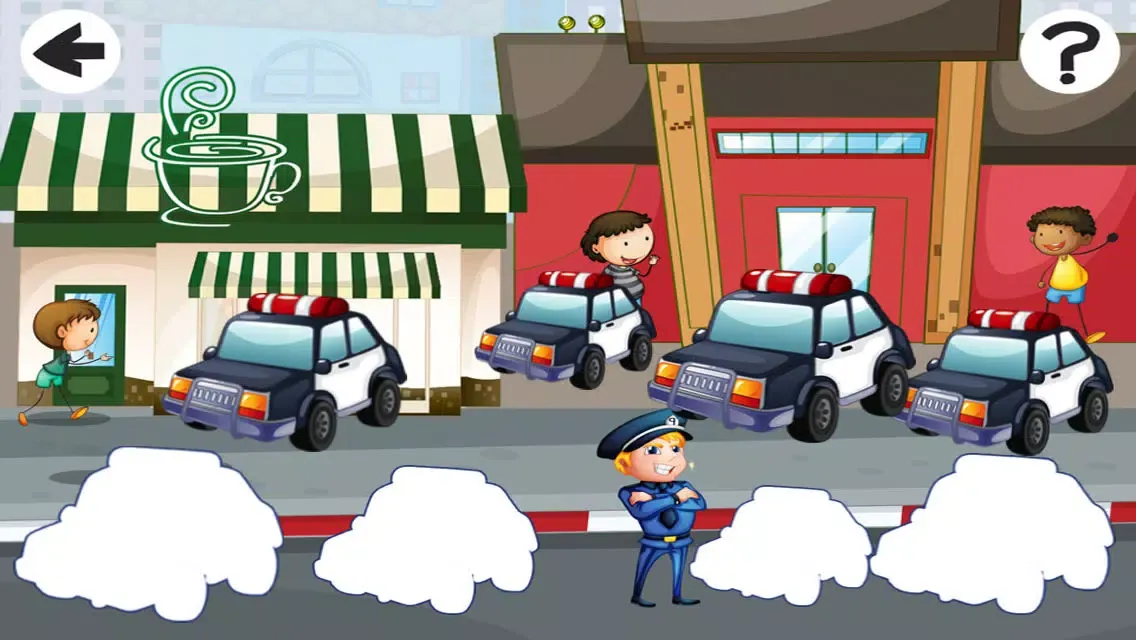 A Police Station Education-al Kid-s Game-s with Colour-s and Puzzle Task-s应用截图