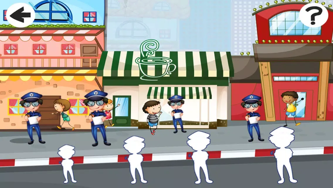 A Police Station Education-al Kid-s Game-s with Colour-s and Puzzle Task-s应用截图