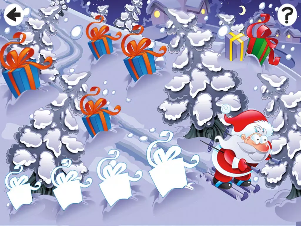 Baby & Kids Christ-mas Education-al Learn-ing Game: Sort-ing Santa & Snow-Man By Size iPad  스크린샷