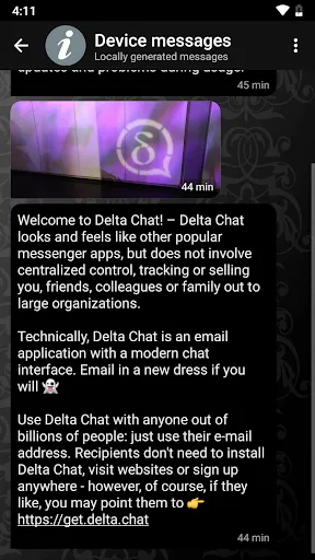 Delta Chat Screenshots