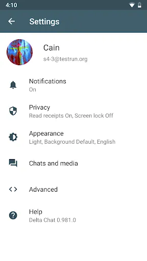 Delta Chat Screenshots