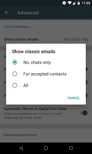 Delta Chat Screenshots