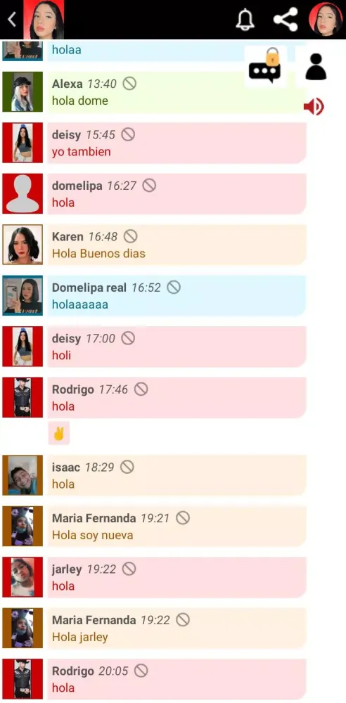 Chat fans de domelipa应用截图