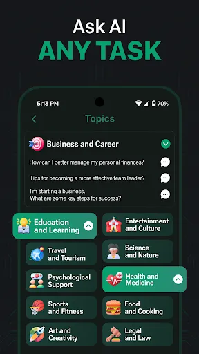 AI Chat 4 & Ask AI Chatbot GPT Screenshots