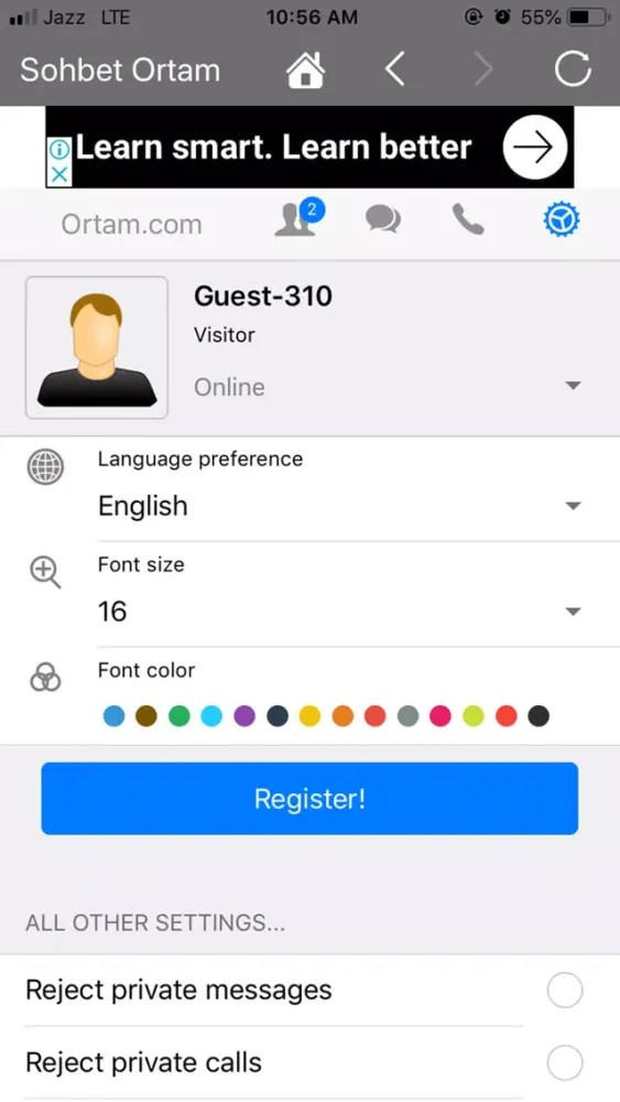 Voice Chat Rooms - Ortam سکرین شاٹس