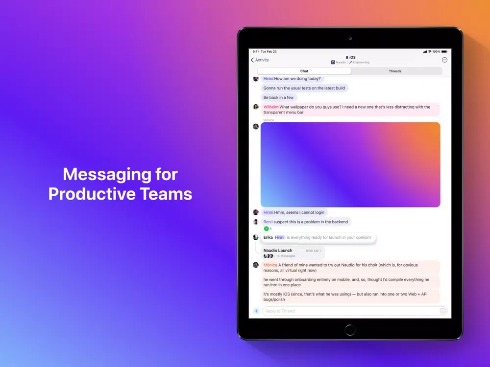 Quill Chat iPad 应用截图