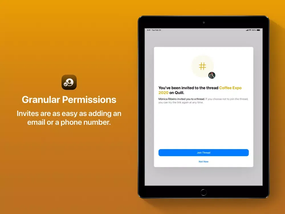 Quill Chat iPad 应用截图