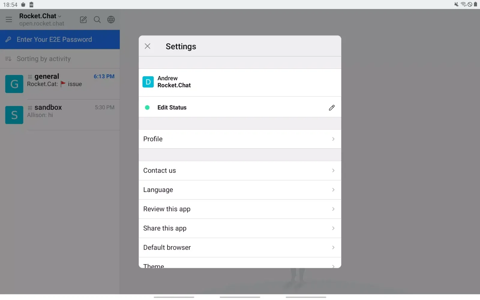GortisRocketChat Screenshots