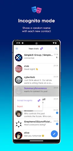 SimpleX Chat应用截图